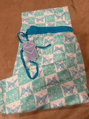 Mayfair Aqua Butterfly Pajama Pants